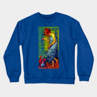 Janis Rozentals the princess and the monkey Crewneck Sweatshirt